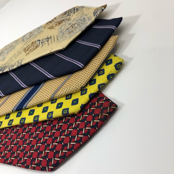 5pcs vintage neckties, Valentino - Picture 3 of 5